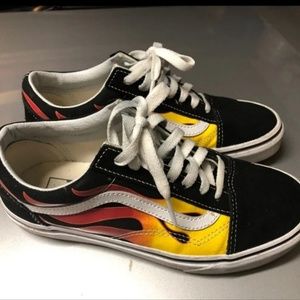 Vans old skool checkered flame Checkeredboard